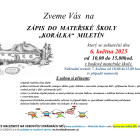 Zápis do MŠ Korálka Miletín