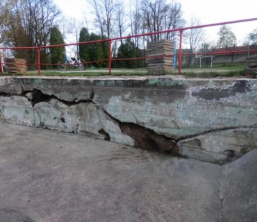 Oprava koupaliště - Duben 2015
